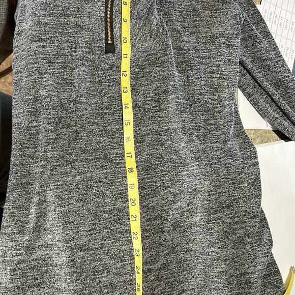 Women’s long sleeve sweater with offset zipper and Shawl collar - Picture 5 of 5